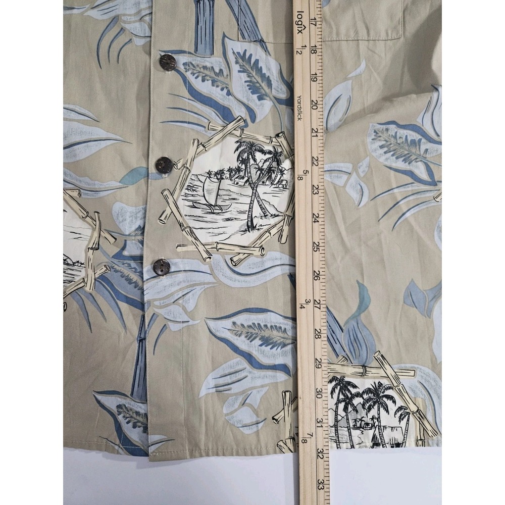 Hilo Hattie Men's Vintage Short Sleeve Hawaiian Button Up Shirt Made in‎ USA XL - Picture 6 of 6